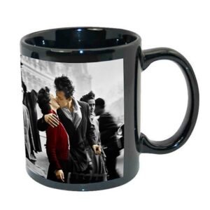 Taza personalizada con fotos negra