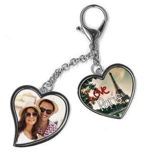 Llavero colgante corazones