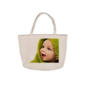 Bolsa asas tipo lino personalizada con fotos