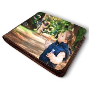 Cartera personalizada con fotos caballero  DNI Marrón