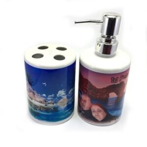 Set de baño personalizado con fotos