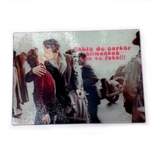 Tabla de cortar personalizada con fotos grande