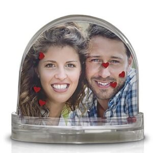 Bola de nieve con fotos Corazones