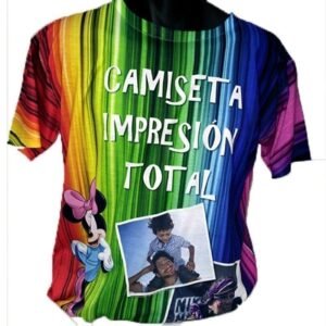 Camiseta personalizada con fotos impresion total Unisex